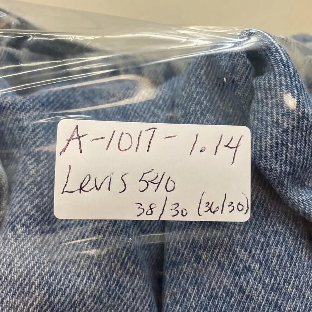 Levis 540 Jeans Mens 38x30 (Fits 36x30) Relaxed‎ Straight Brown Tab VTG 90s 0391